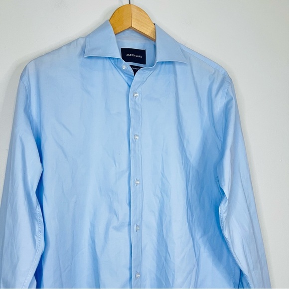 Alton Lane Blue Madison Twill Non-Iron Dress Shirt L - Picture 3 of 7